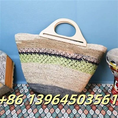 Сумка Raffia з дерев’яними ручками