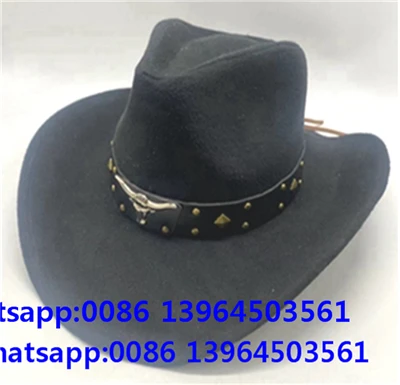Чорний вінтажний капелюх Fedora для чоловіків